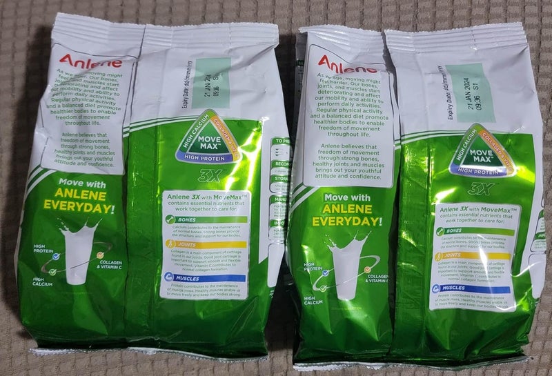 Anlene أنلين 3X حليب بودرة قليل الدسم للبالغين، بنكهة الفانيليا، 300غ (عبوة من 2) - Image 2